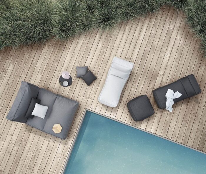 Blomus STAY lounger 150x80 cm Coal - Afbeelding 4