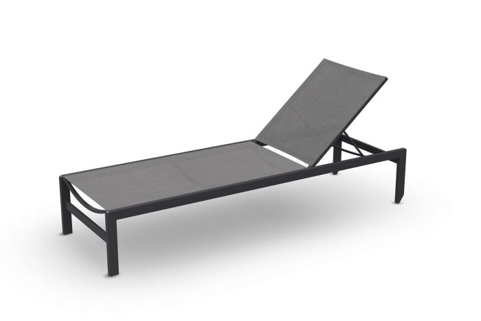 Jati&Kebon SYLT sunlounger Charcoal - Silver Grey  (bestelaantal minimaal 2)