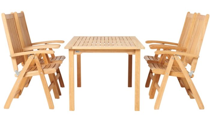 Traditional Teak THEODORA tafel 90 x 90 cm - Afbeelding 10