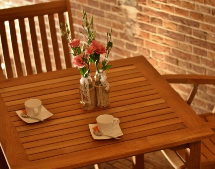 Traditional Teak THEODORA tafel 90 x 90 cm - Afbeelding 3