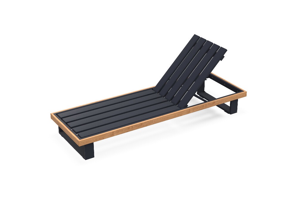 Jati-en-Kebon Truro single sunlounger 