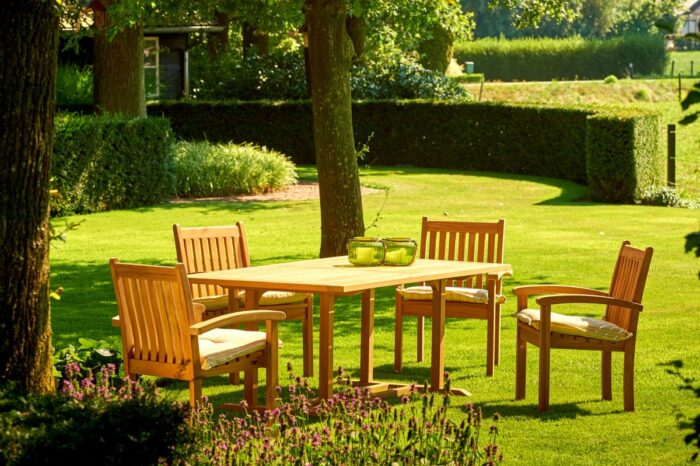 Traditional Teak VICTORIA stapelstoel - Afbeelding 2