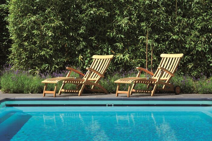 Traditional Teak VICTORIA deckchair - Afbeelding 2