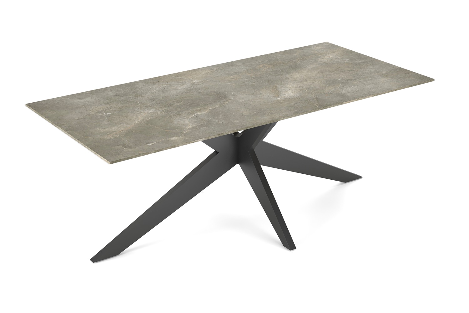 Jati-en-Kebon Yate tafel-220 charcoal-ceramik-palladium-grey