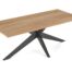 Jati-en-Kebon Yate tafel-220 charcoal-teak