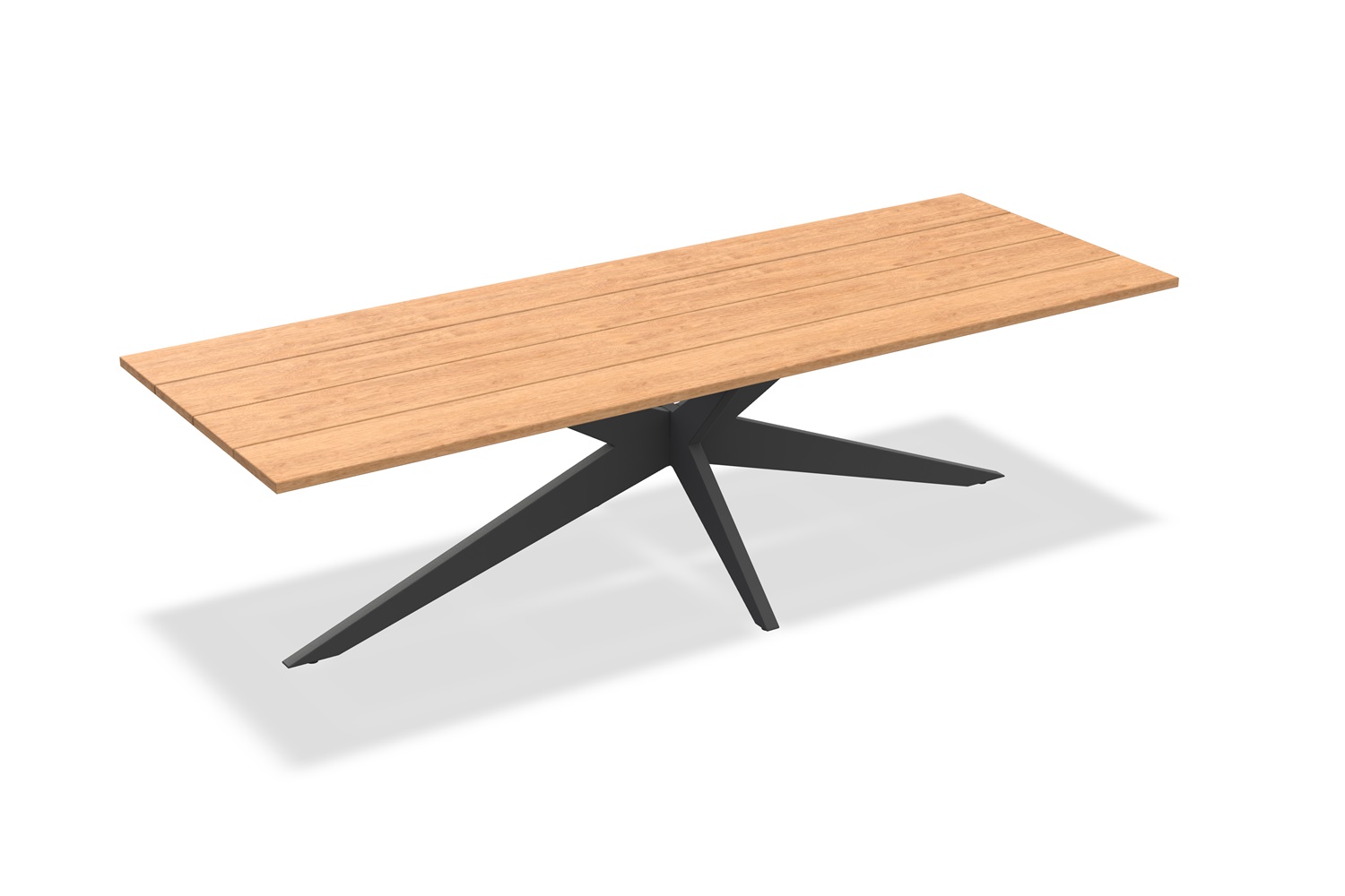 Jati-en-Kebon Yate tafel-280 black-teak