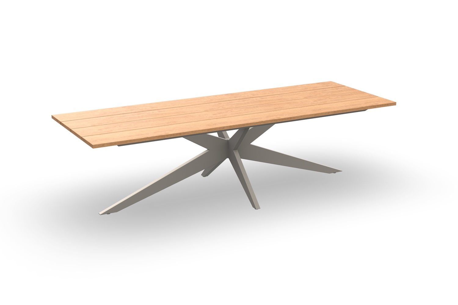 Jati-en-Kebon Yate tafel-280 sand-teak