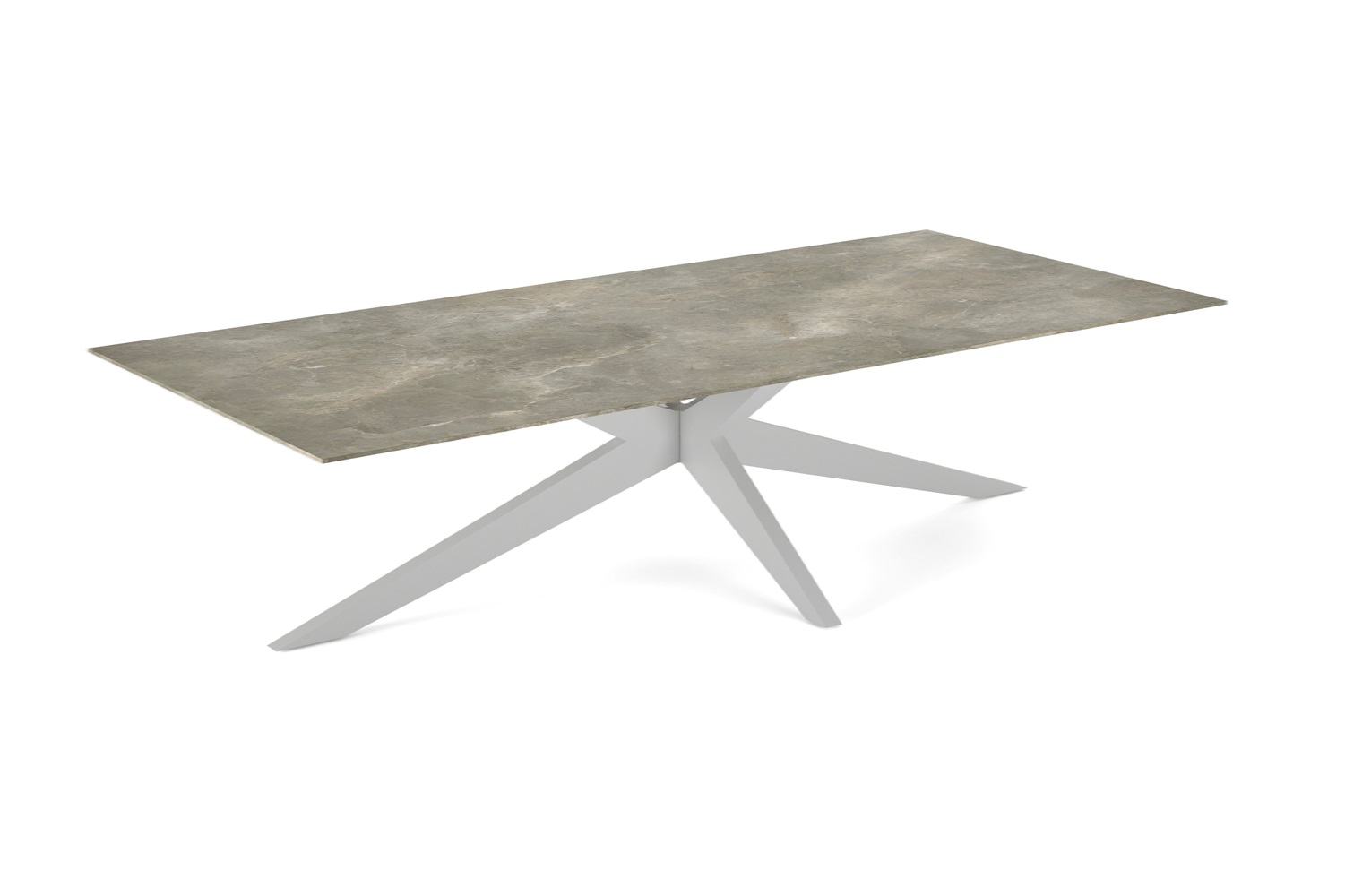 Jati-en-Kebon Yate tafel-280 white-ceramik-palladium-grey
