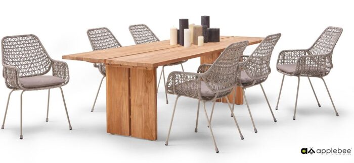 Applebee ZARA dining tuinstoel White Blaze - Afbeelding 3
